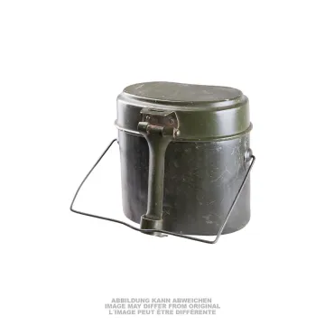 GERMAN WWII STYLE OD MESS KIT USED